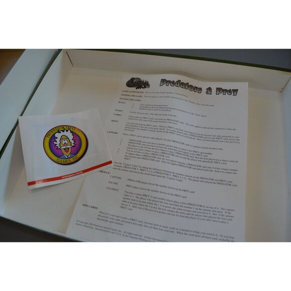 Vintage Jack Hannas Animal Adventures Predators & Prey Board Game 1999 Complete - Picture 11 of 15